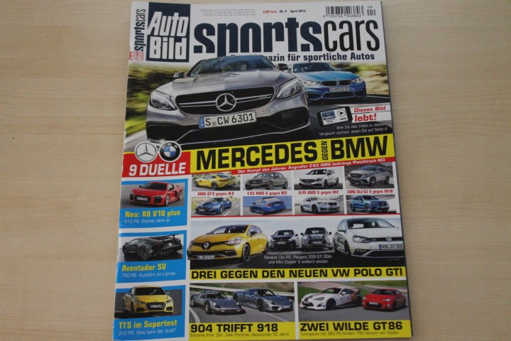 Deckblatt Auto Bild Sportscars (04/2015)